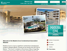 Tablet Screenshot of madeiracove.com